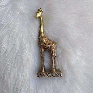 Golden Giraffe Decor Figurine